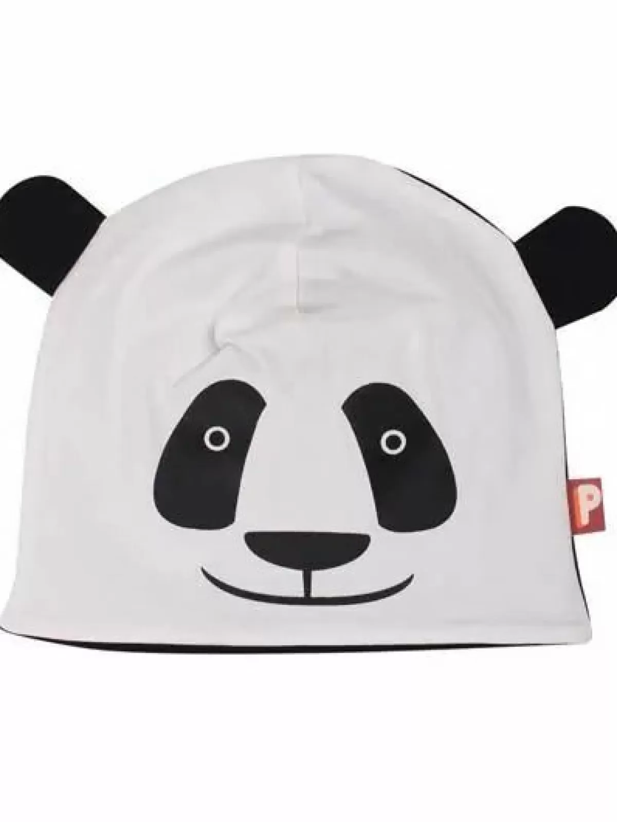 Fashion Bamse Beanie Black/Lt Beige Panda Baby Mützen Und Handschuhe