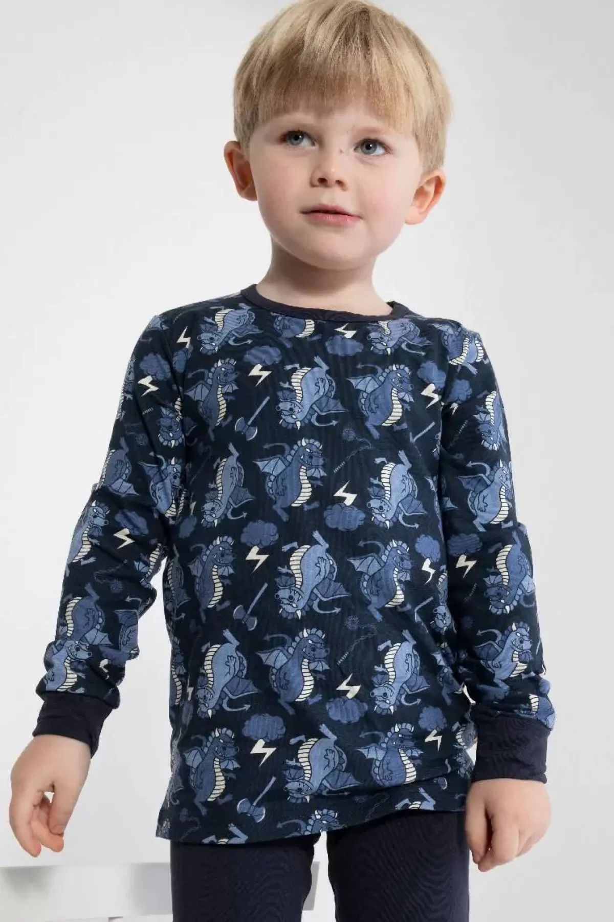 Sale Bifrost - Slumber Nightwear Blue Tone Dragons Kinder Pyjamas