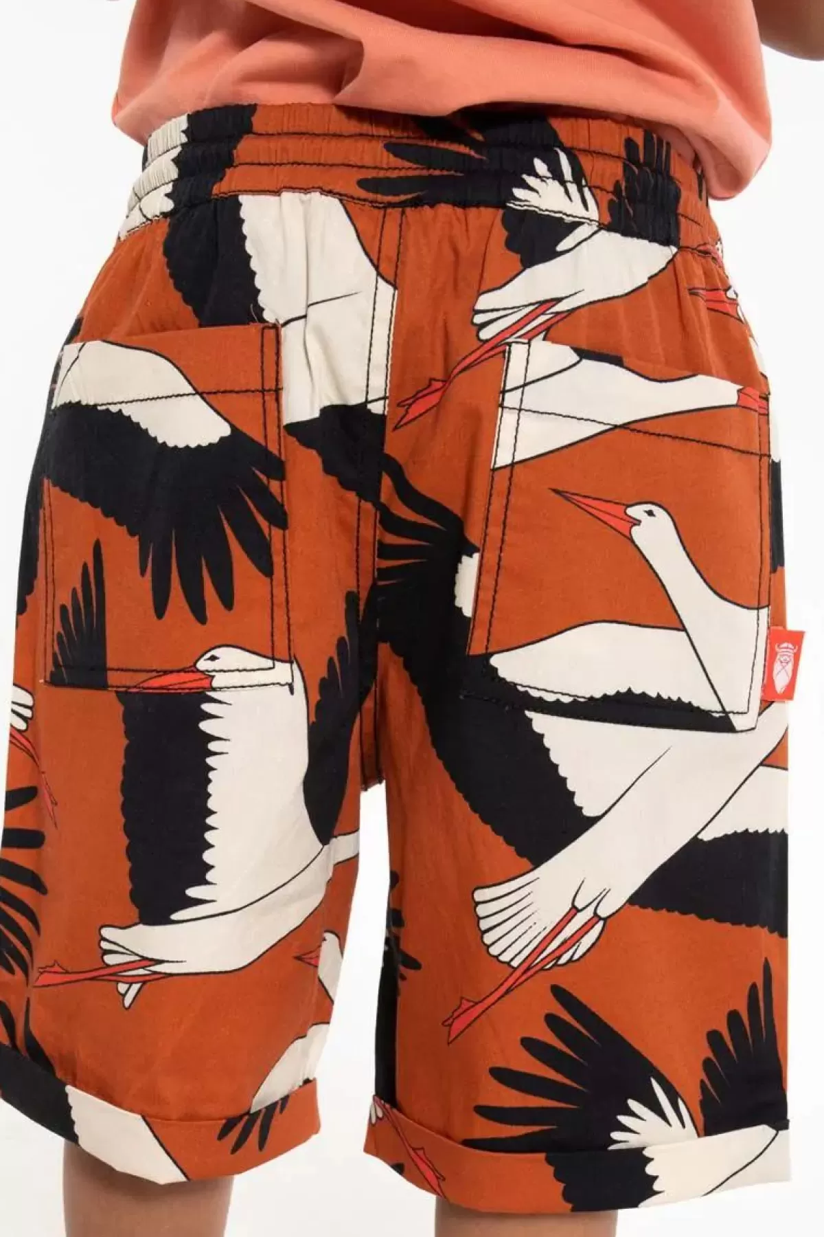 New Danalfred Poplin Shorts Rust Big Stork Kinder Shorts