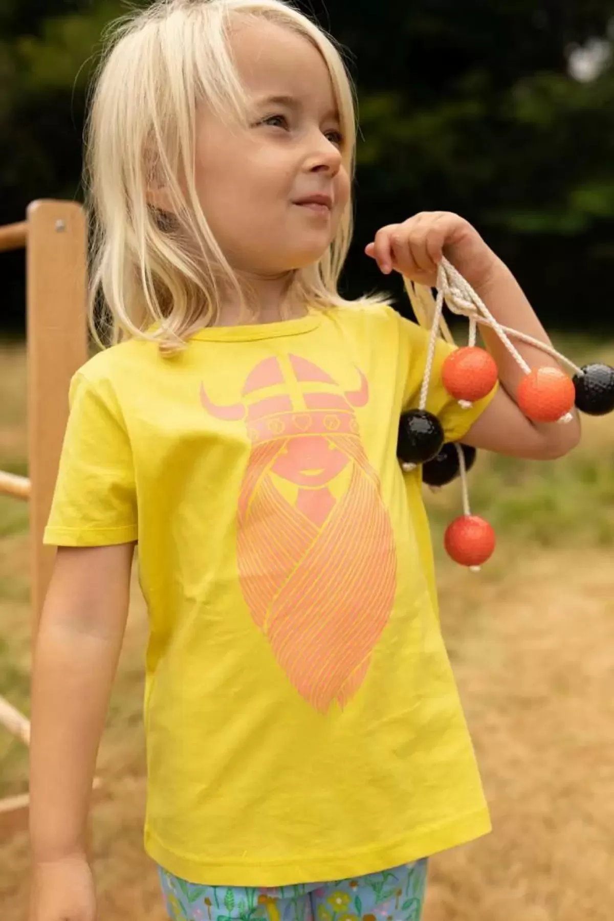 Shop Danebasic Ss Faded Yellow Freja Kinder T-Shirts