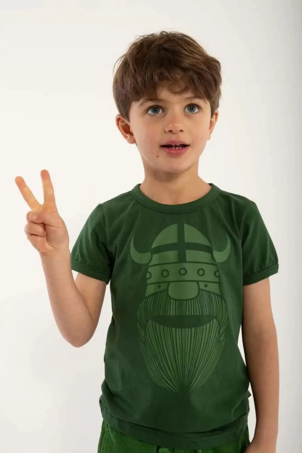 Sale Danebasic Ss Warm Khaki Erik Kinder T-Shirts