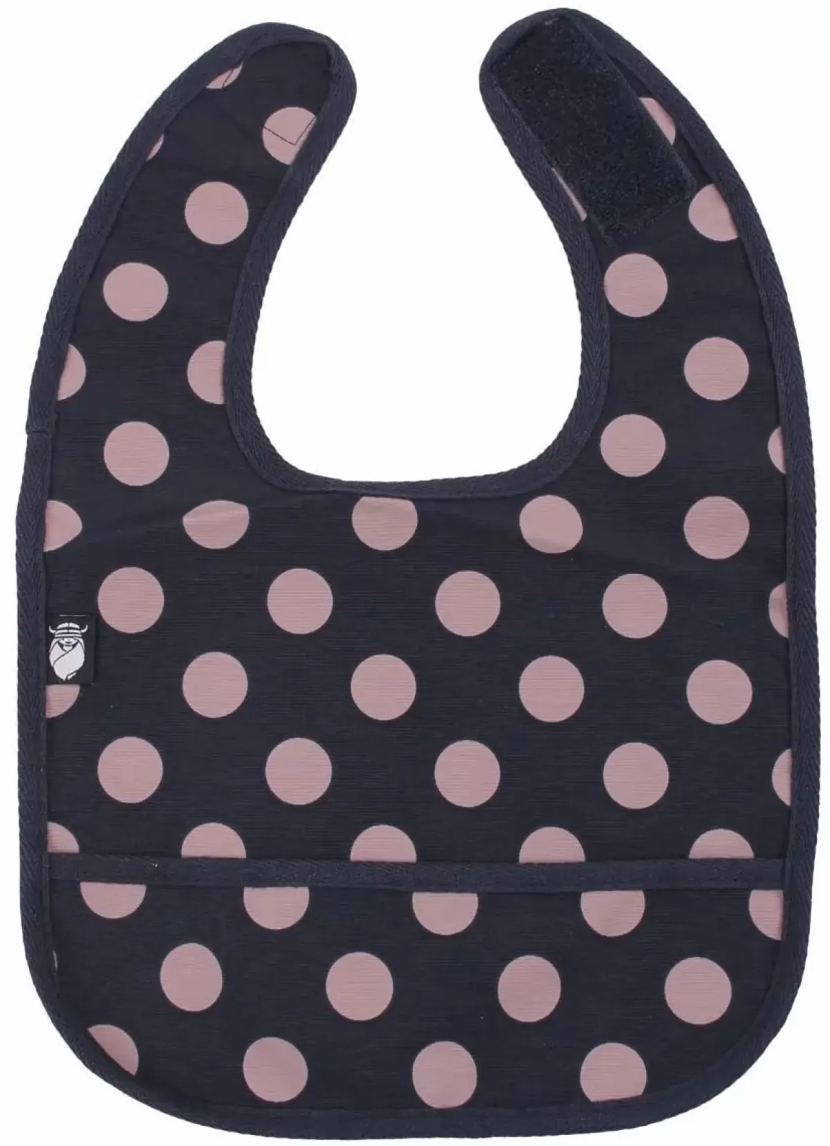 Hot Danechef Bib Dark Night/Dry Rose Dots Baby Latzchen