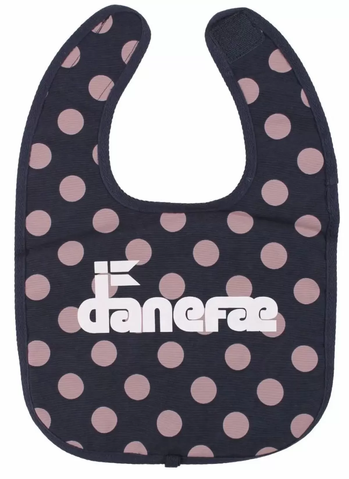 Hot Danechef Bib Dark Night/Dry Rose Dots Baby Latzchen