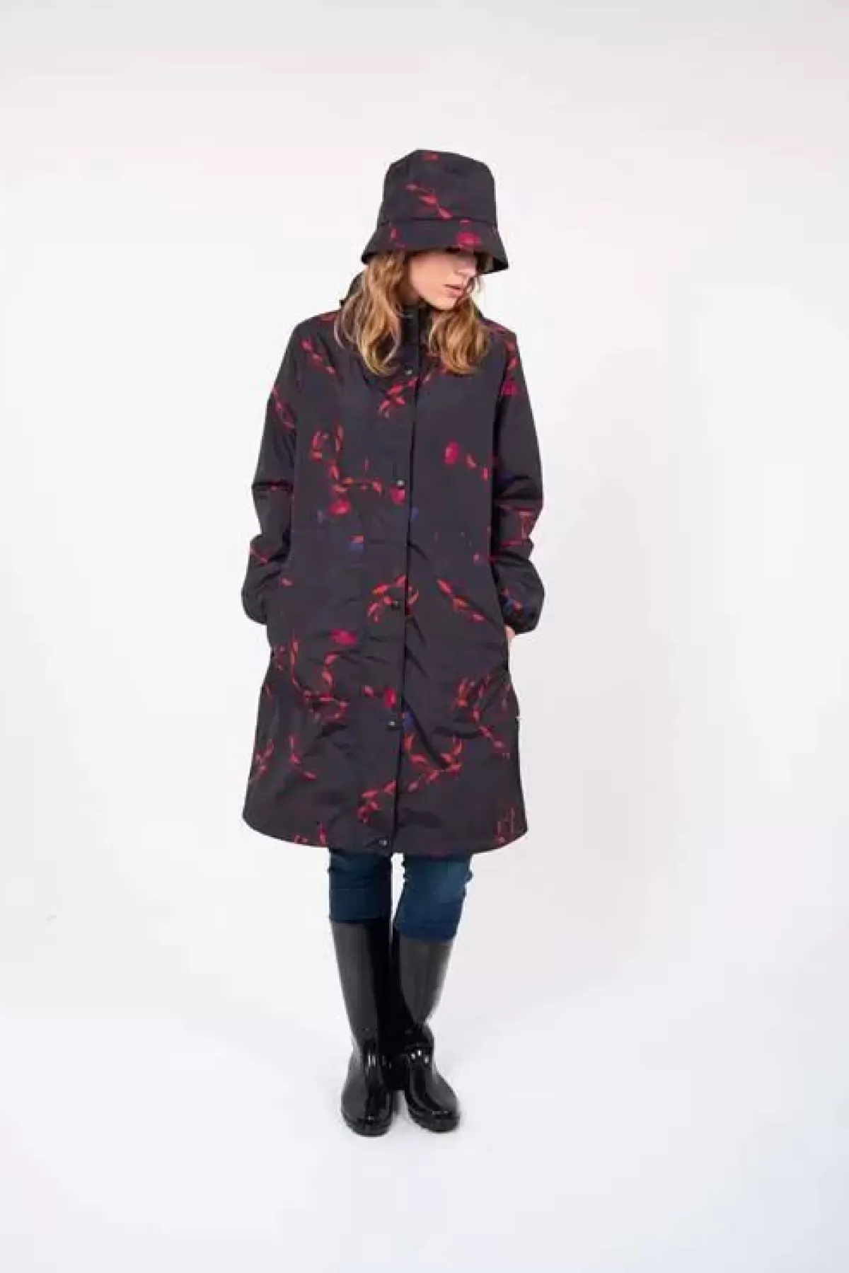 Danefæ Regenjacken>Danedith Rainjacket Black Picabella
