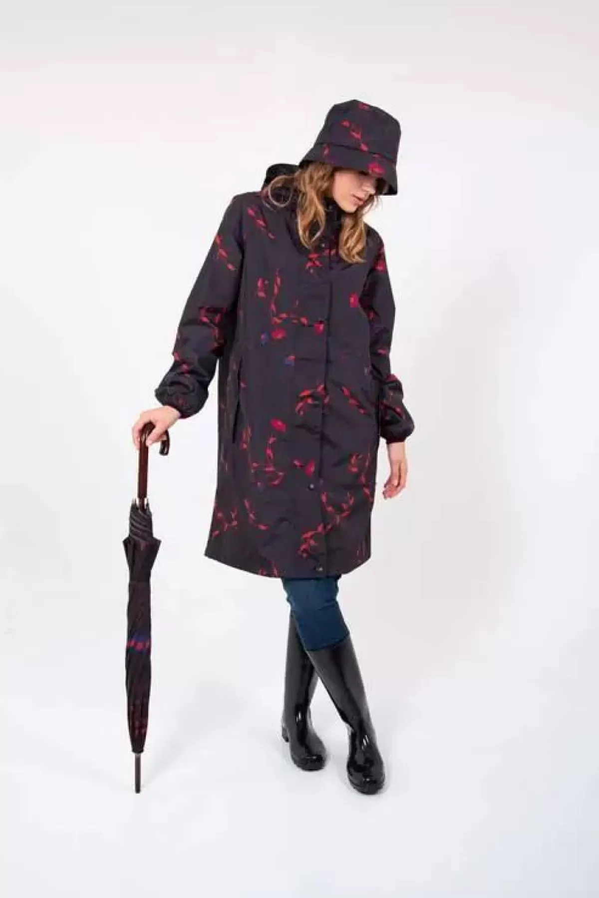 Danefæ Regenjacken>Danedith Rainjacket Black Picabella