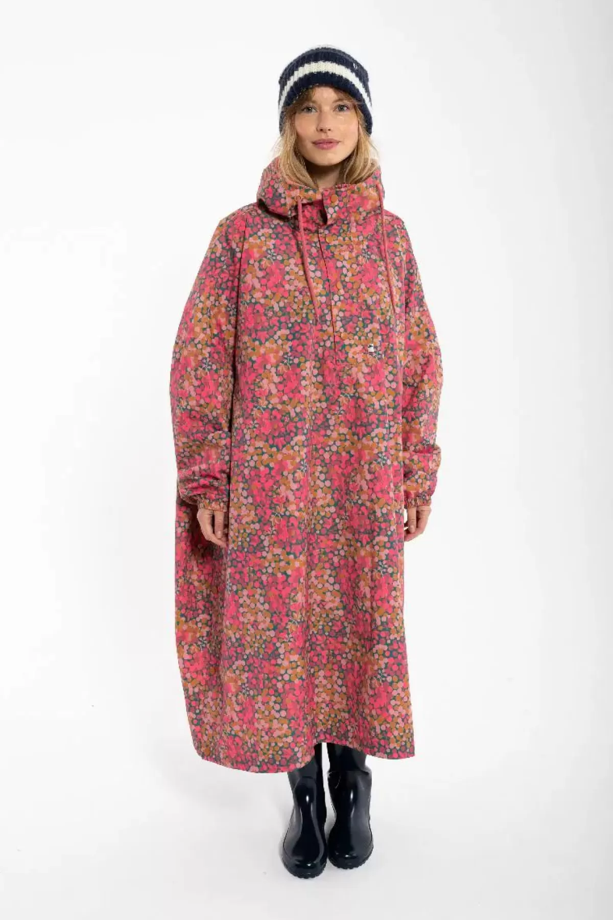 Danefæ Regenjacken>Danedream Drops Rain Poncho Berrygood Pink