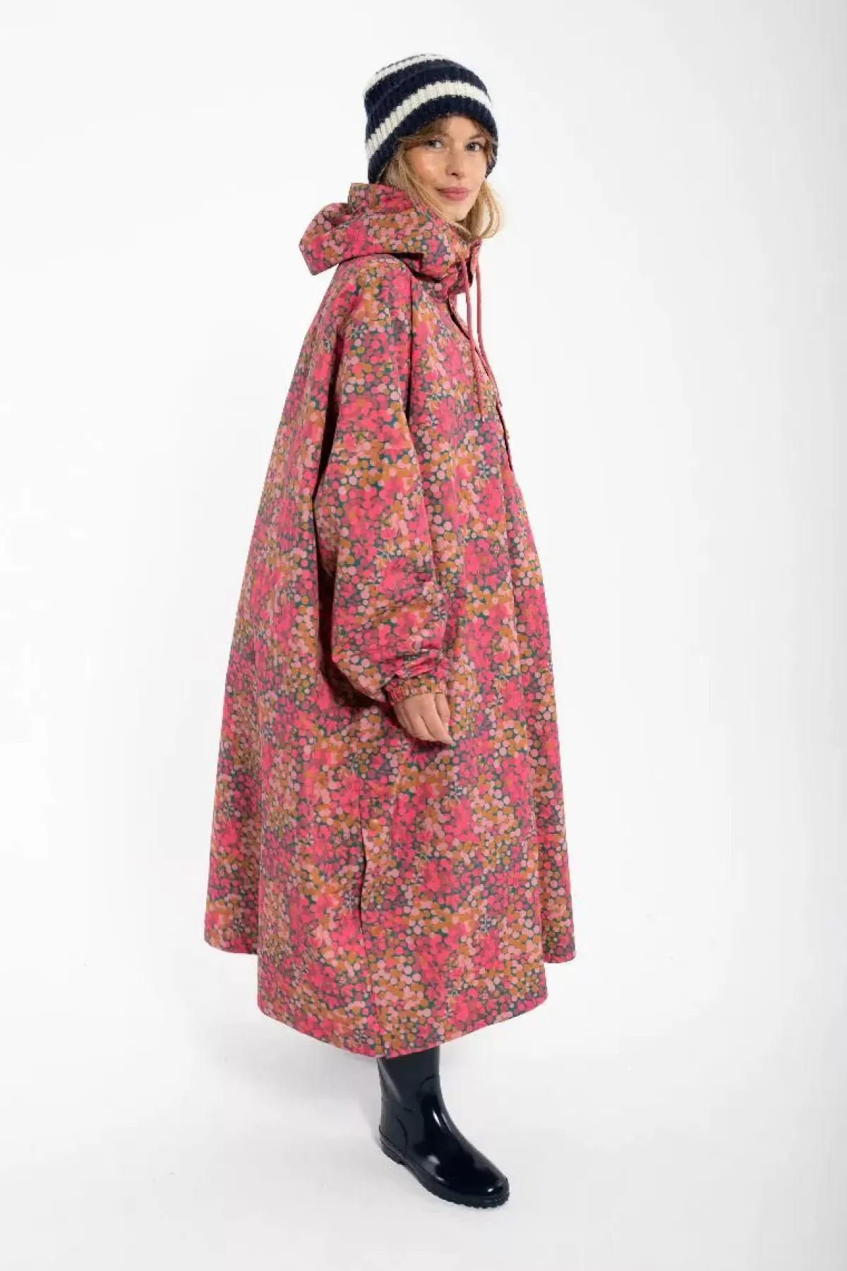 Danefæ Regenjacken>Danedream Drops Rain Poncho Berrygood Pink