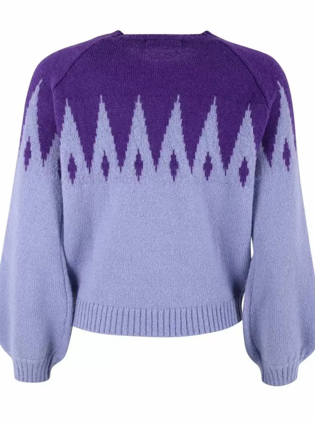 Danefæ Strickwaren>Danefantastic Icicles Wool Sweater Ice Viola/Purple