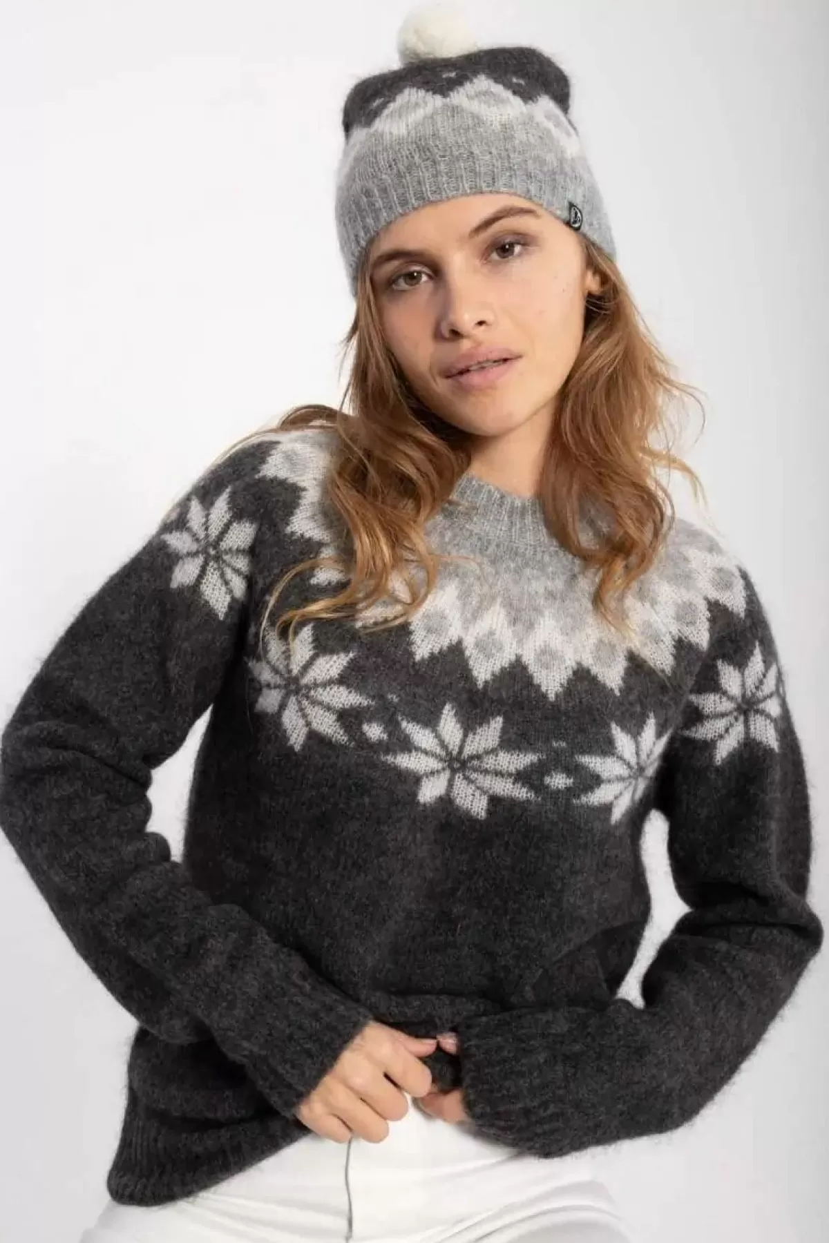 Danefæ Strickwaren>Danefjeld Sweater Grey Melange
