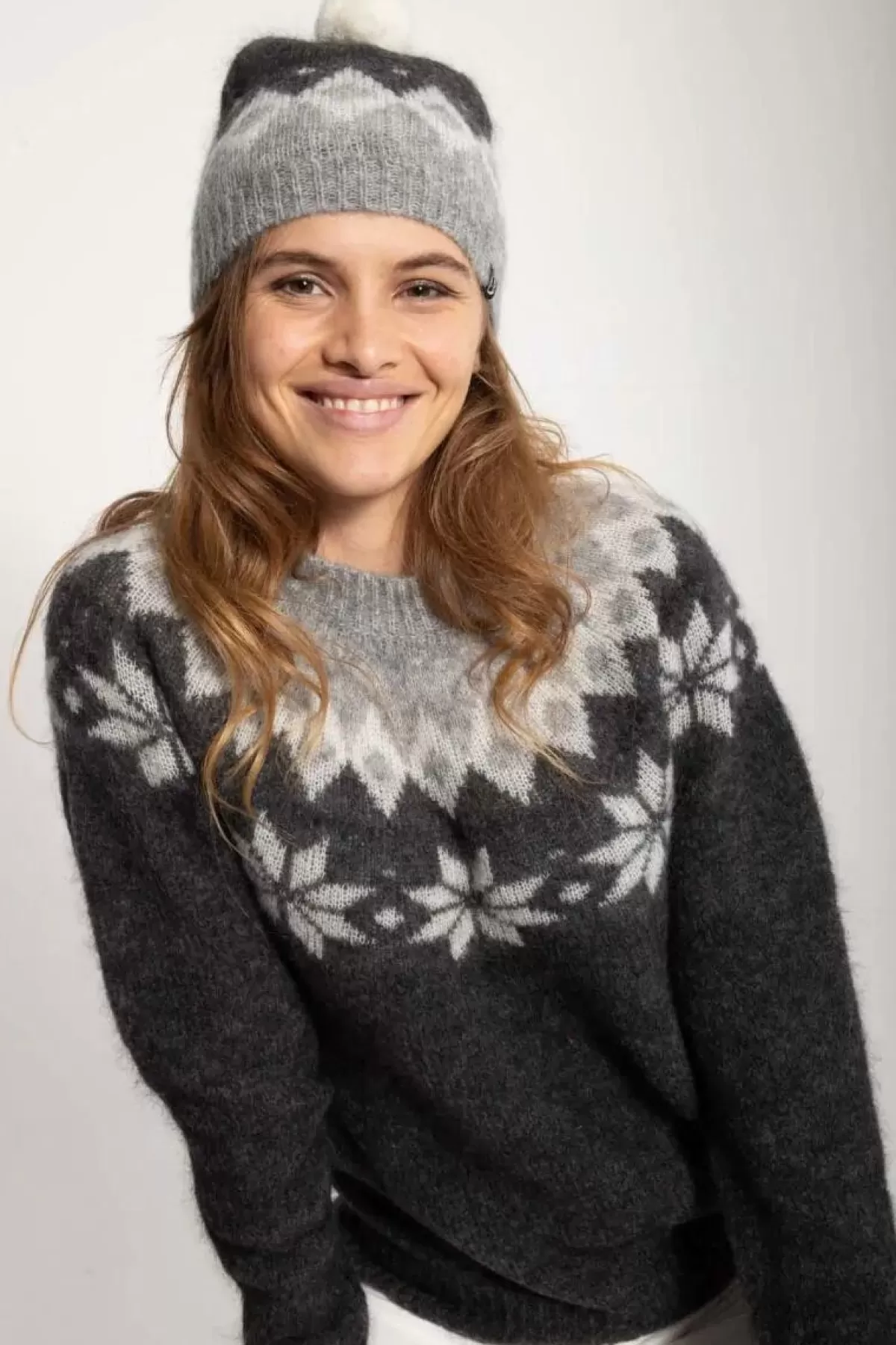 Danefæ Strickwaren>Danefjeld Sweater Grey Melange