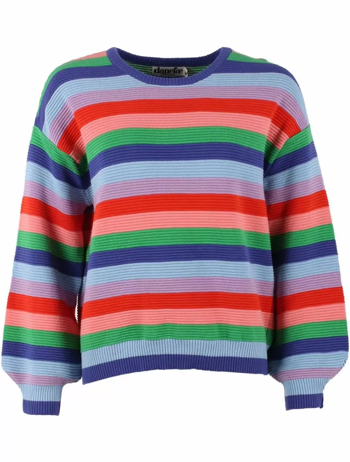 Danefæ Strickwaren>Danegold 3D Crotchet Knit Sweater Multicolor 1