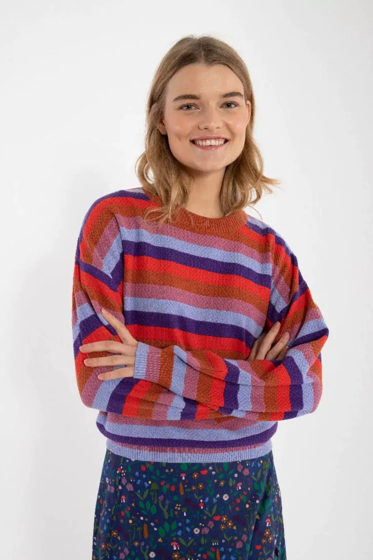 Danefæ Strickwaren>Danegold Pearl Knit Sweater Multicolor 1