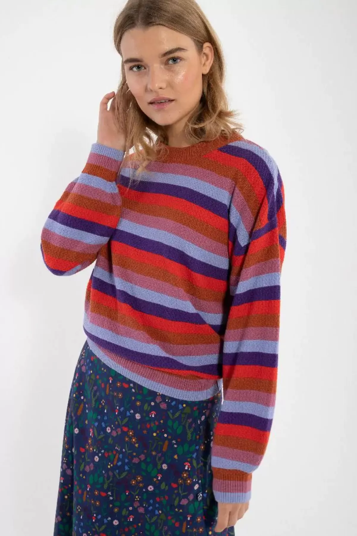 Danefæ Strickwaren>Danegold Pearl Knit Sweater Multicolor 1