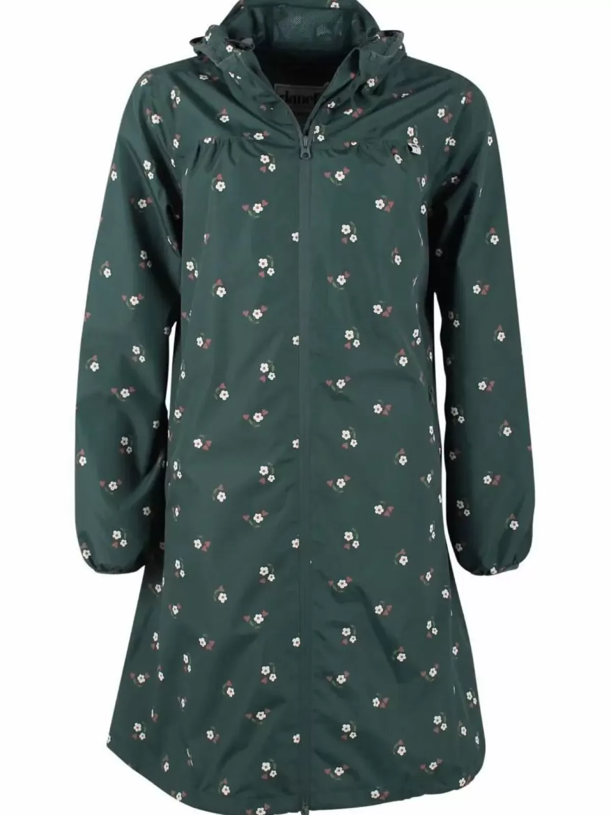 Danefæ Regenjacken>Danehelen Rainjacket Deep Forest Miniflower