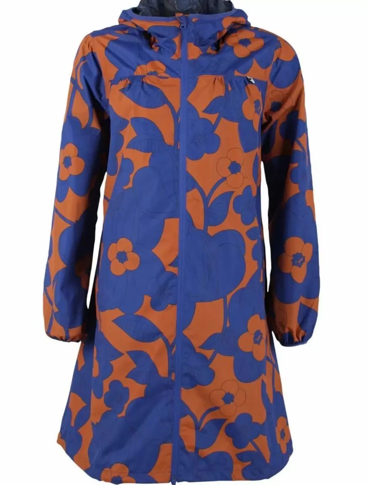 Danefæ Regenjacken>Danehelen Rainjacket Occer/Royal Blue Bloom Boom