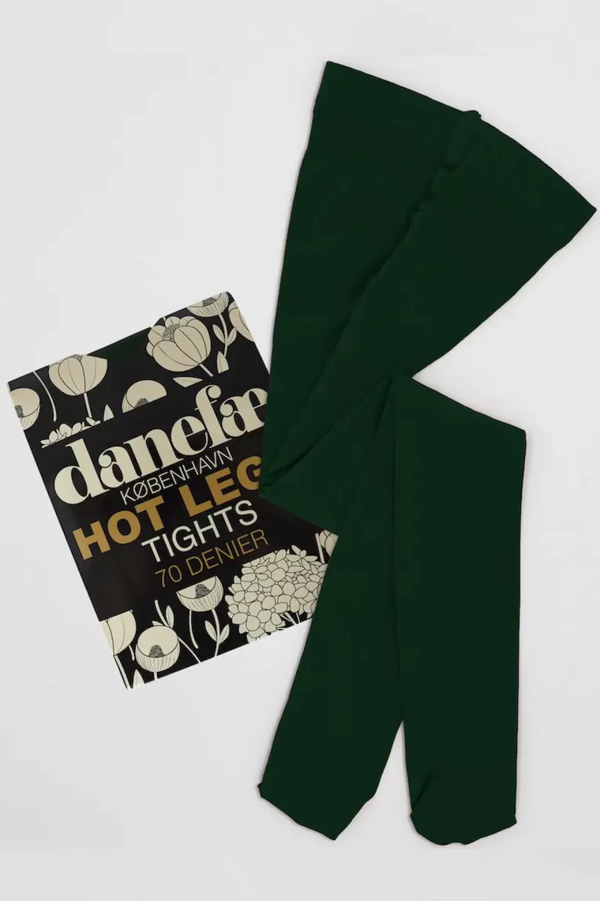 Danefæ Strumpfhosen>Danehot Legs Tights 70Den Deep Green