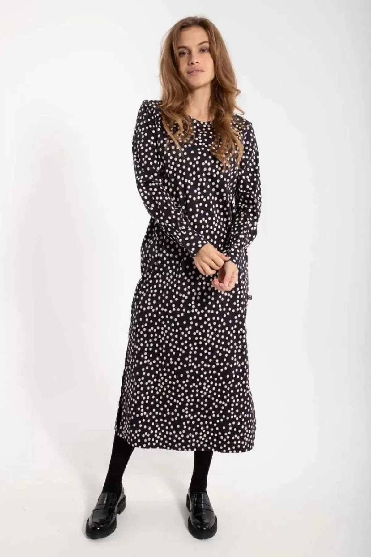 Danefæ Kleider>Danelegance Dress Black/Chalk Fundots