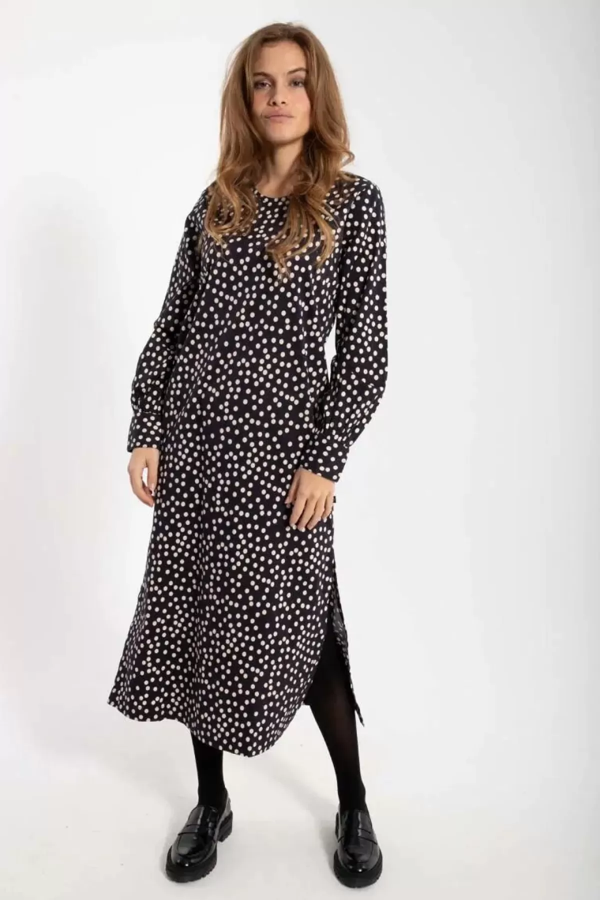 Danefæ Kleider>Danelegance Dress Black/Chalk Fundots