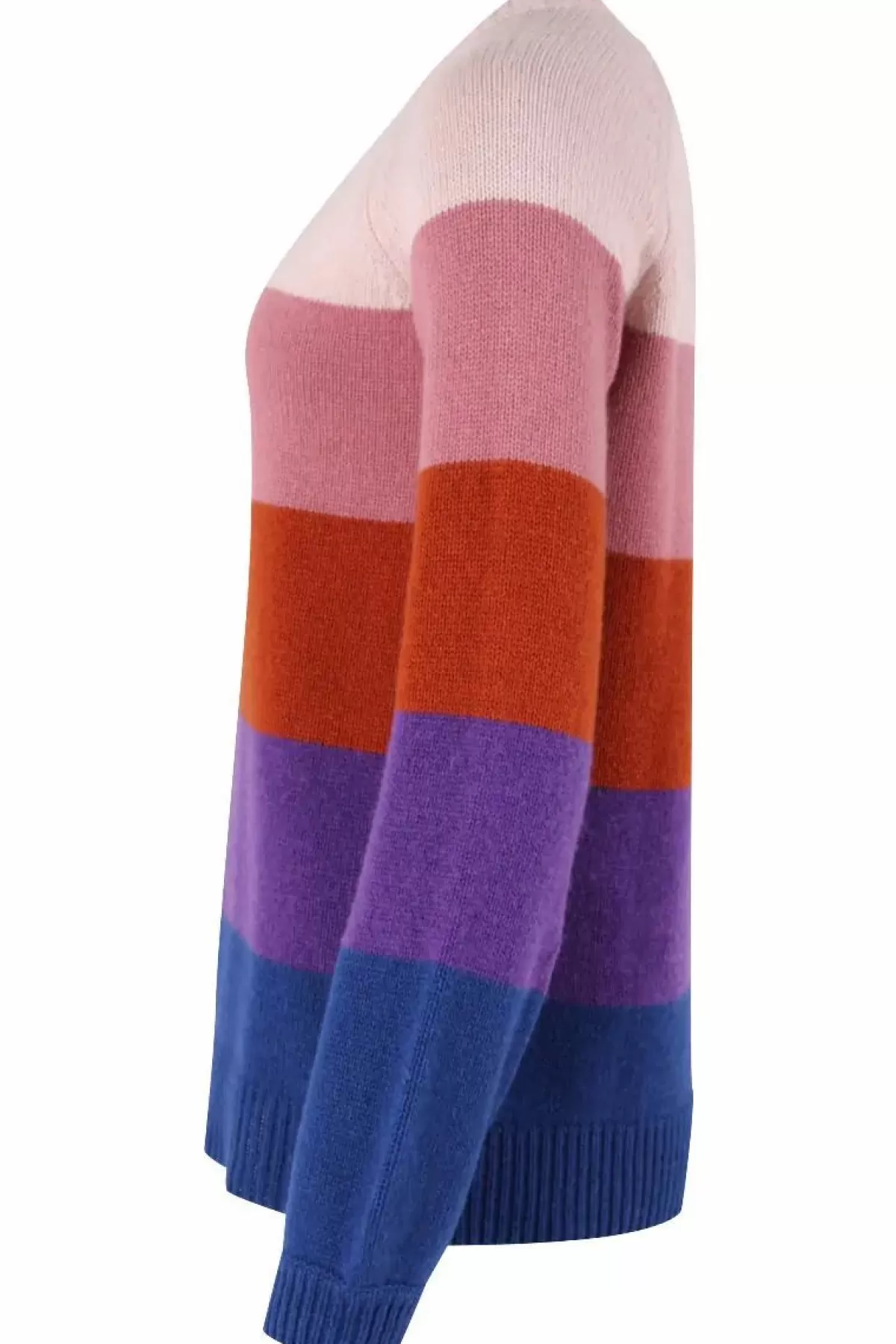 Danefæ Strickwaren>Danelisa Wool Sweater Rose Beige/Old Rose/Rust/Purple