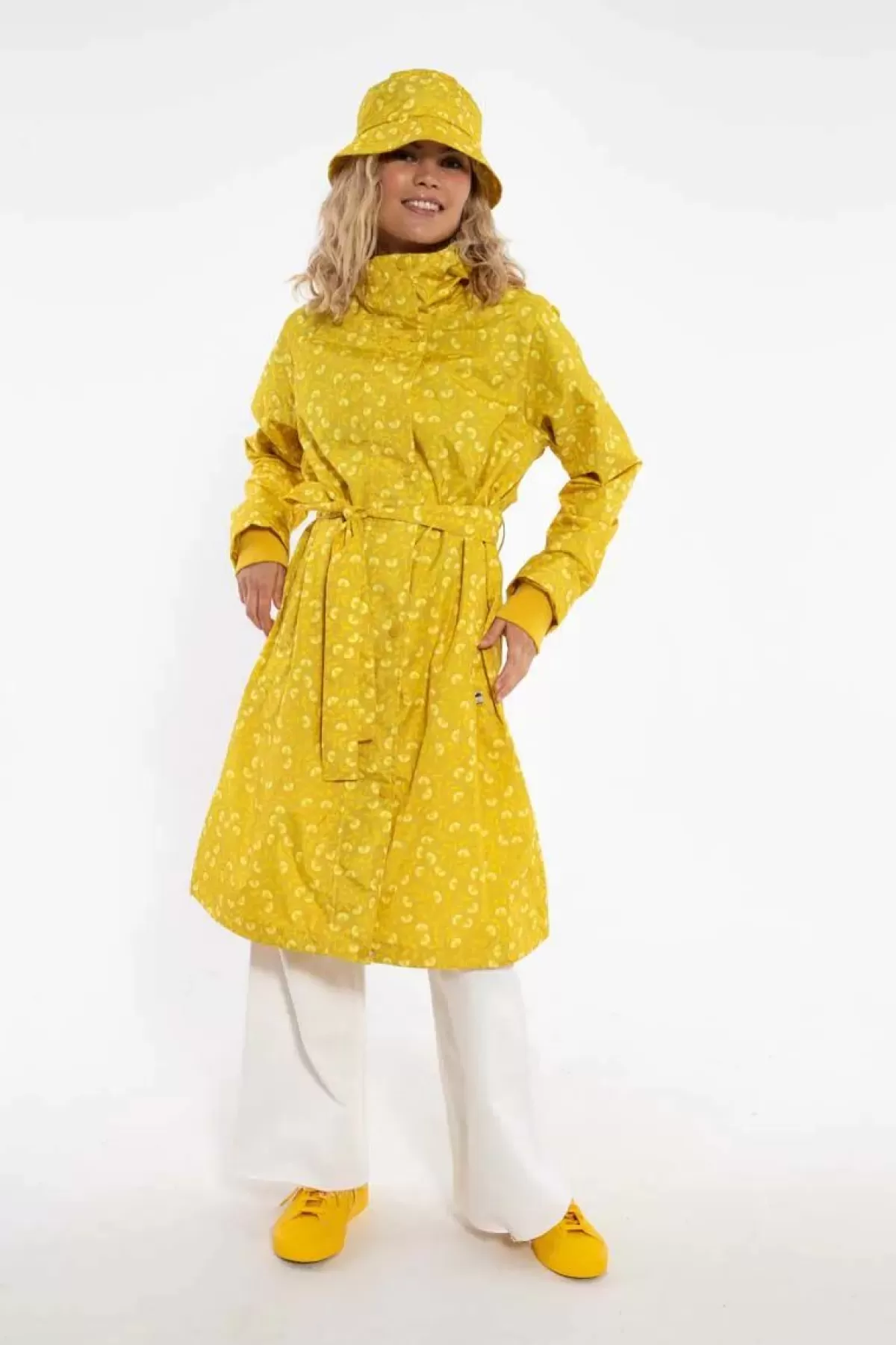 Danefæ Regenjacken>Danelisabeth Raincoat Dark Yellow Fleurie