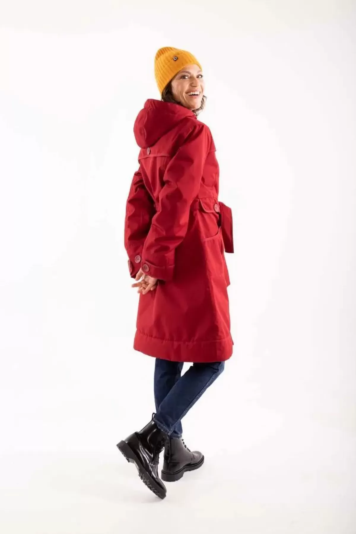 Danefæ Winterjacken>Danelse Stretch Winter Jacket Dark Red