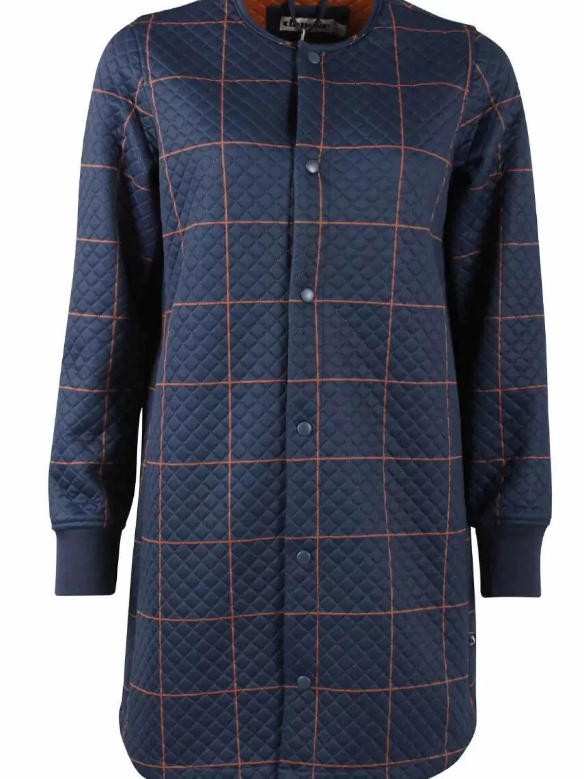 Danefæ Thermokleidung>Danemaude Thermo Coat Navy/Occer Large Plaid