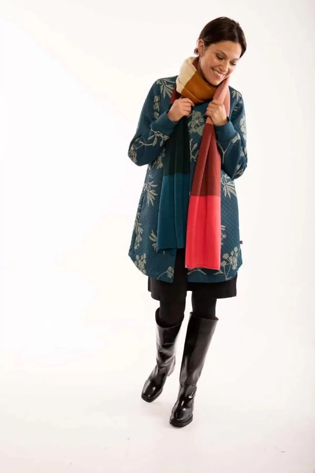 Danefæ Thermokleidung>Danemaude Thermo Coat Stone Blue Hemlock