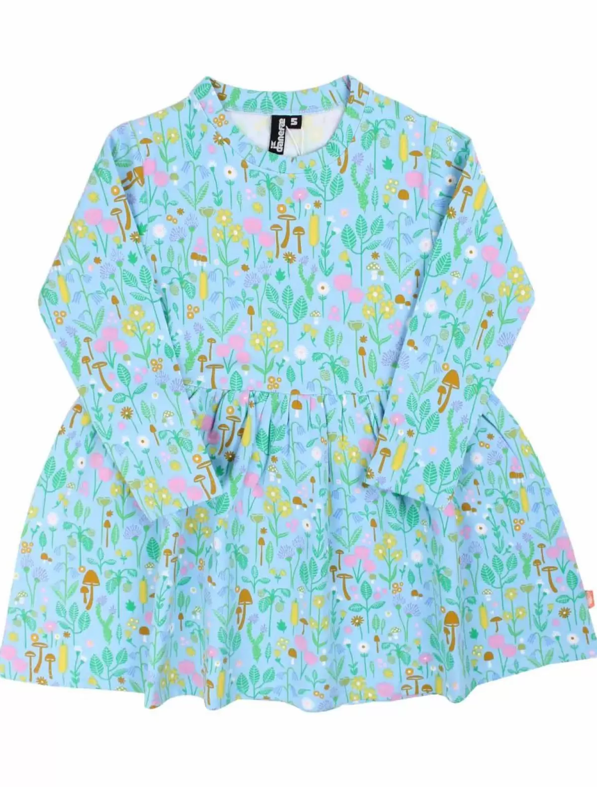 Sale Danemerete Dress Light Blue Botanical Kinder Kleider