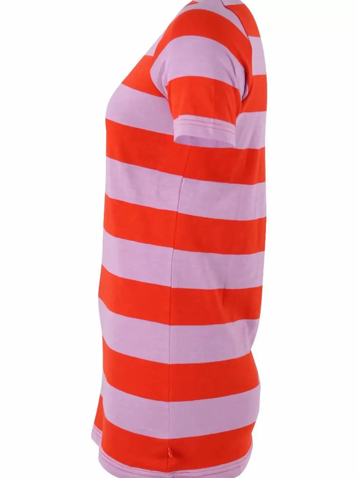 Danefæ T-Shirts>Danemy Slub Jersey Tee Bright Red/Soft Viola