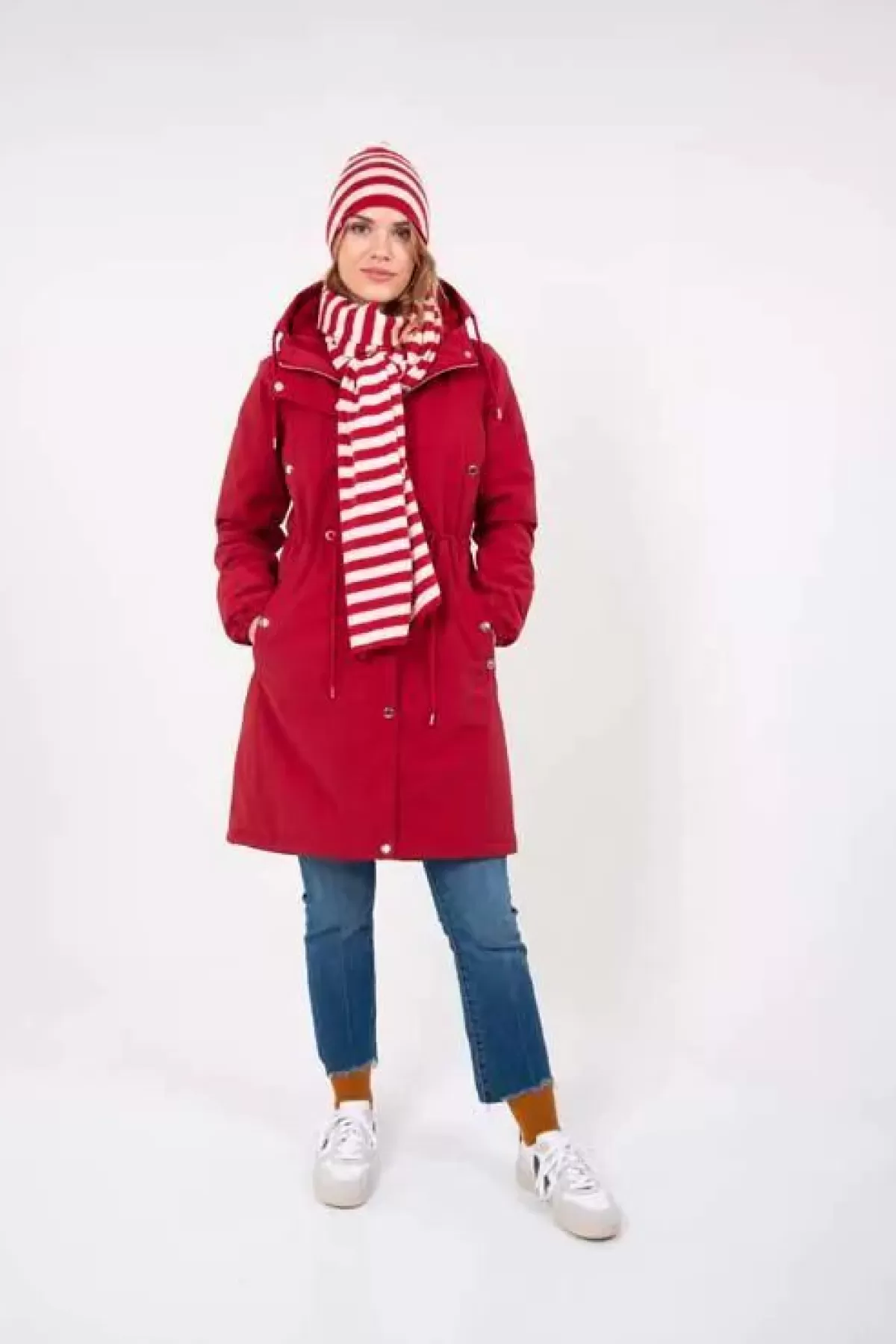 Danefæ Winterjacken>Danenora Winter Parka Dark Red
