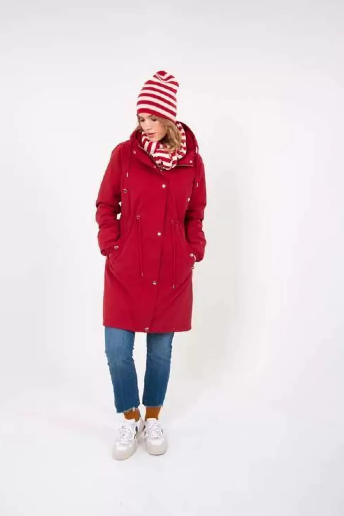 Danefæ Winterjacken>Danenora Winter Parka Dark Red
