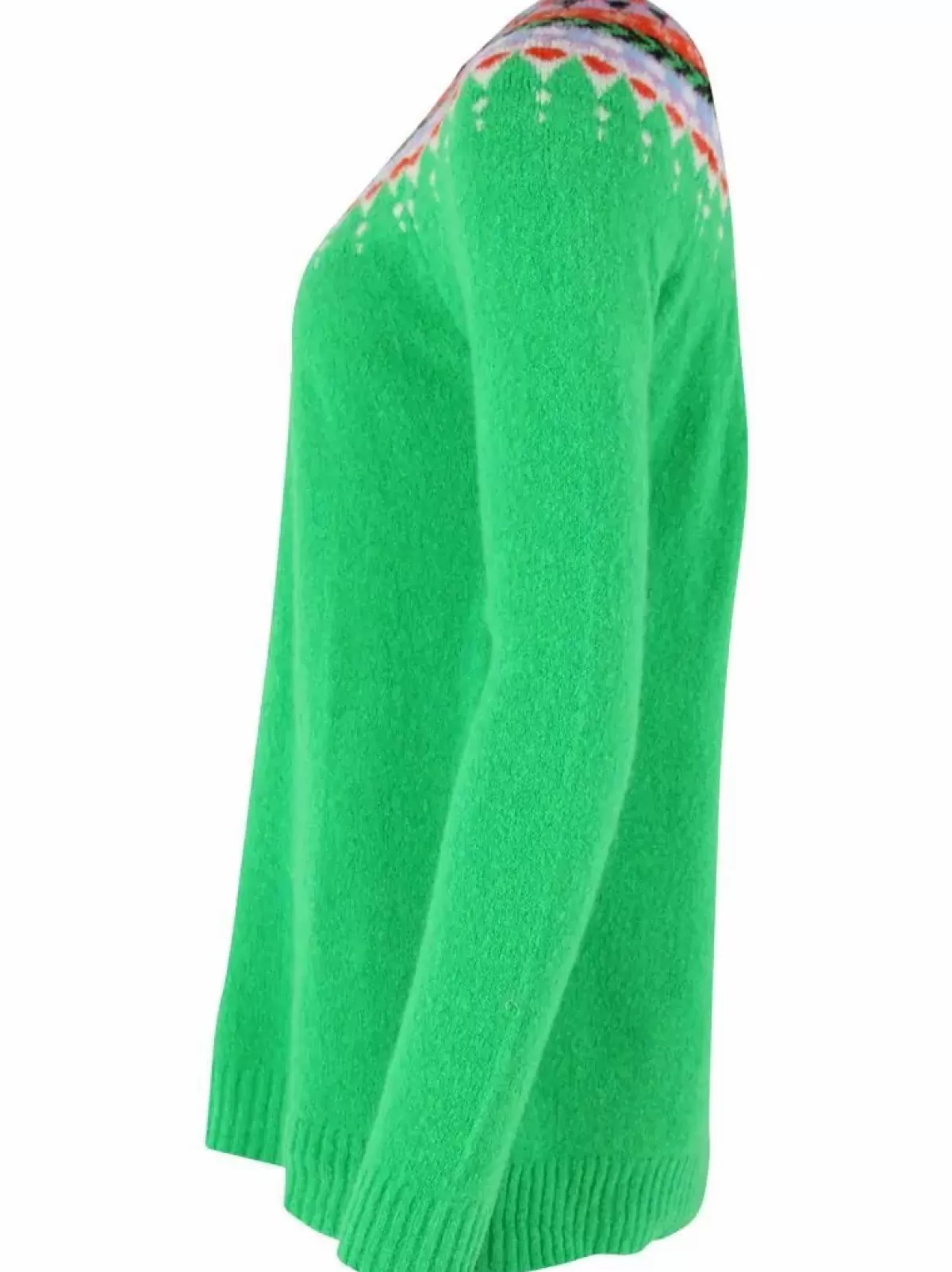 Danefæ Strickwaren>Danepeaceful Light Wool Sweater Green