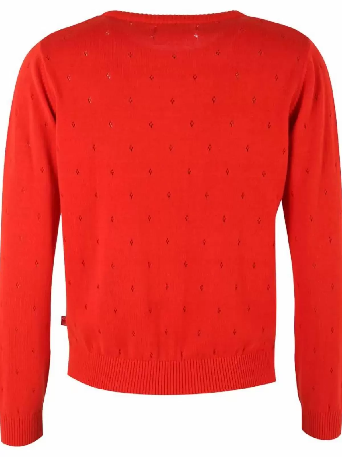 Danefæ Strickwaren>Danepearly Hole Knit Sweater Bright Red