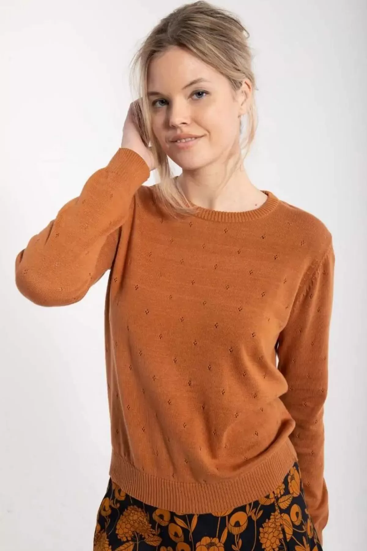 Danefæ Strickwaren>Danepearly Hole Knit Sweater Occer
