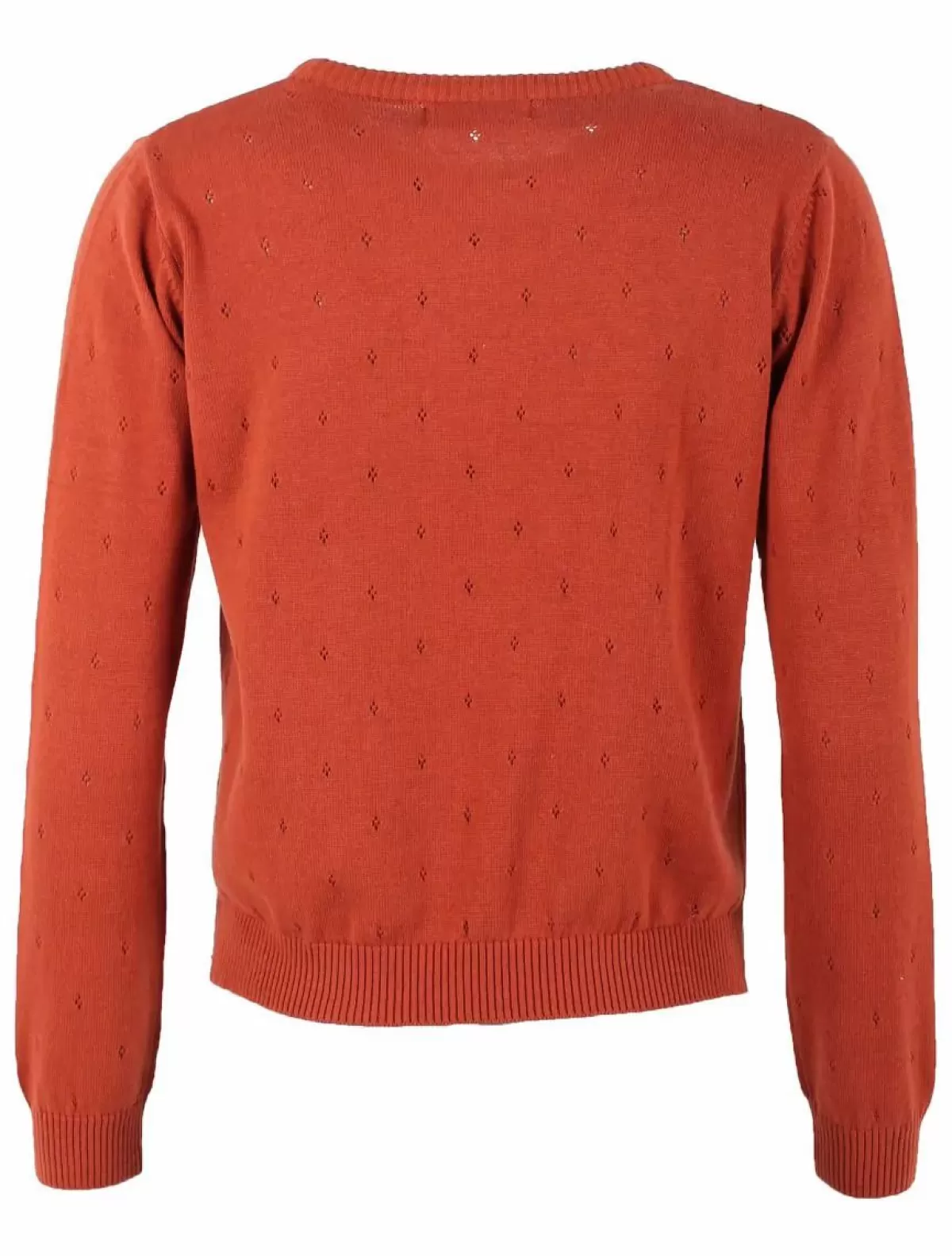 Danefæ Strickwaren>Danepearly Hole Knit Sweater Rust