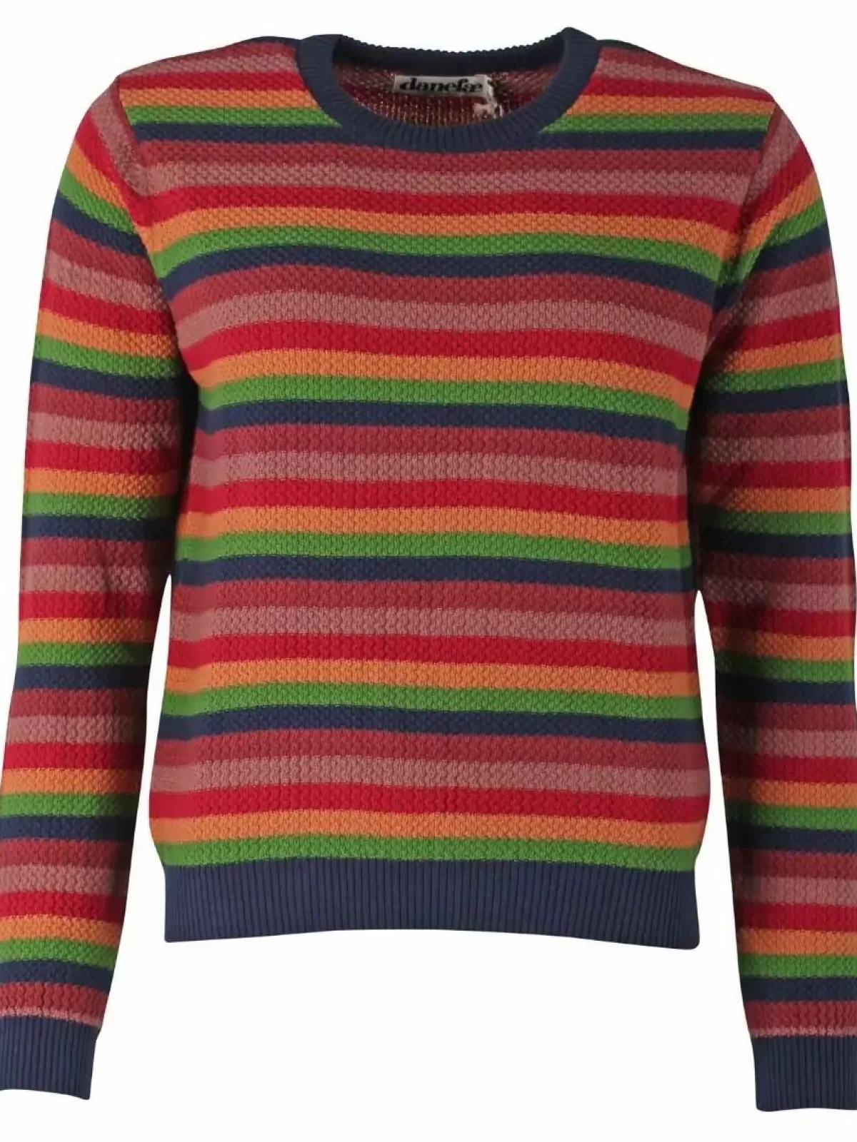 Danefæ Strickwaren>Danepearly Hole Knit Sweater Tonic Stripe