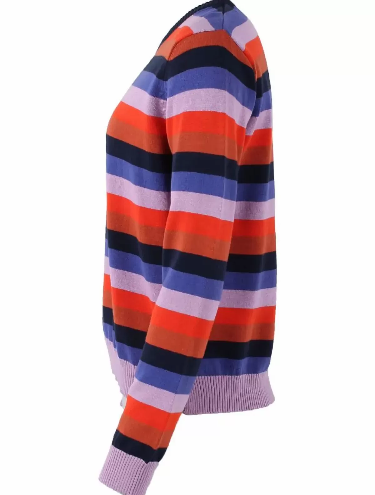 Danefæ Strickwaren>Danepearly Pearl Knit Sweater Dk Navy/Cold Purple/Bright Red