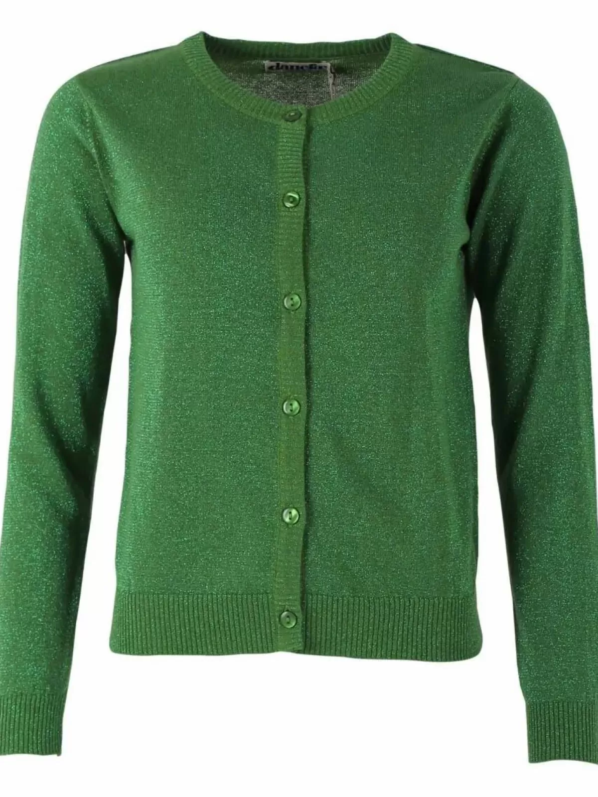 Danefæ Cardigan>Danesaga Glitter Cardigan Fall Jungle W. Green Glitter