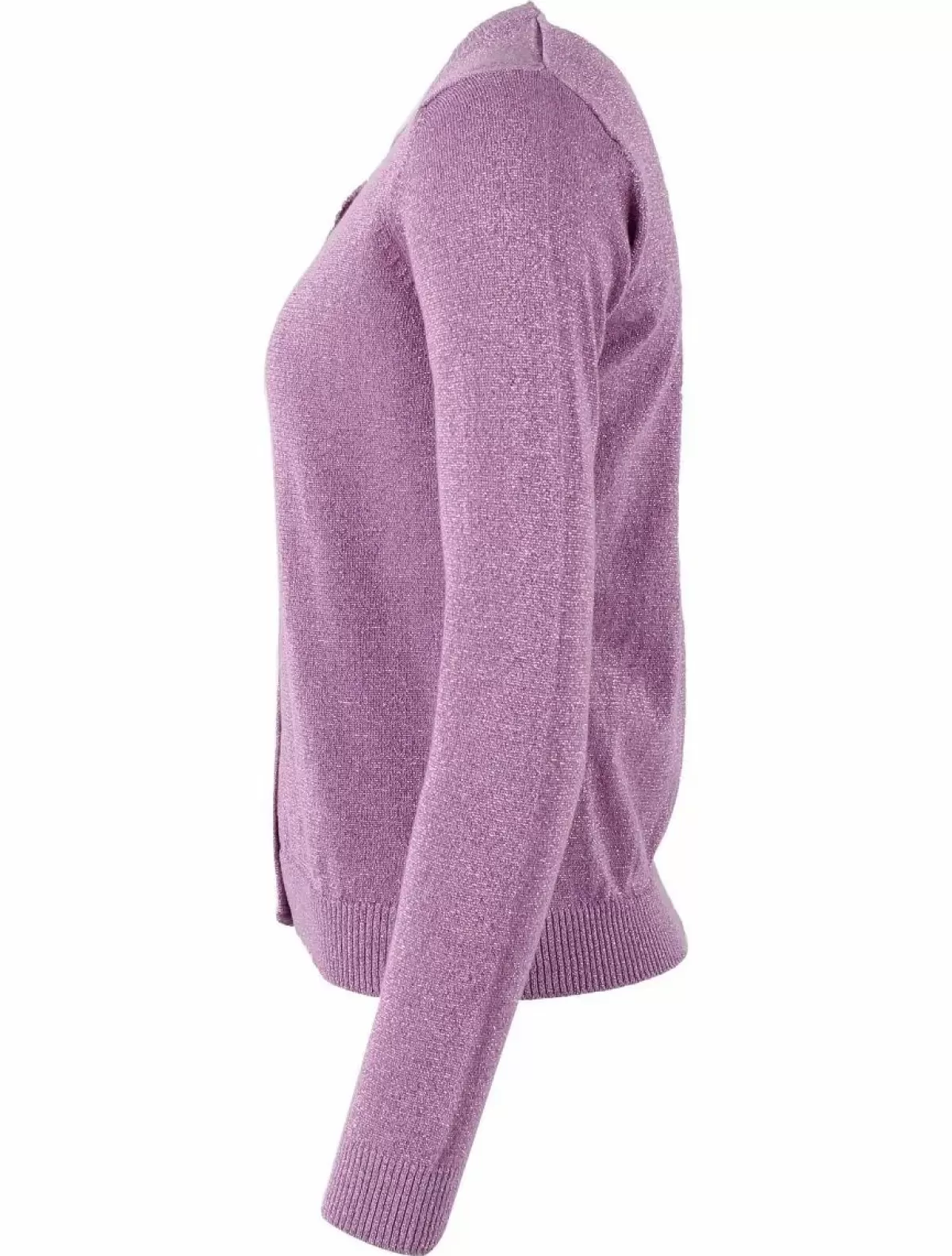 Danefæ Cardigan>Danesaga Glitter Cardigan Soft Viola Glitter