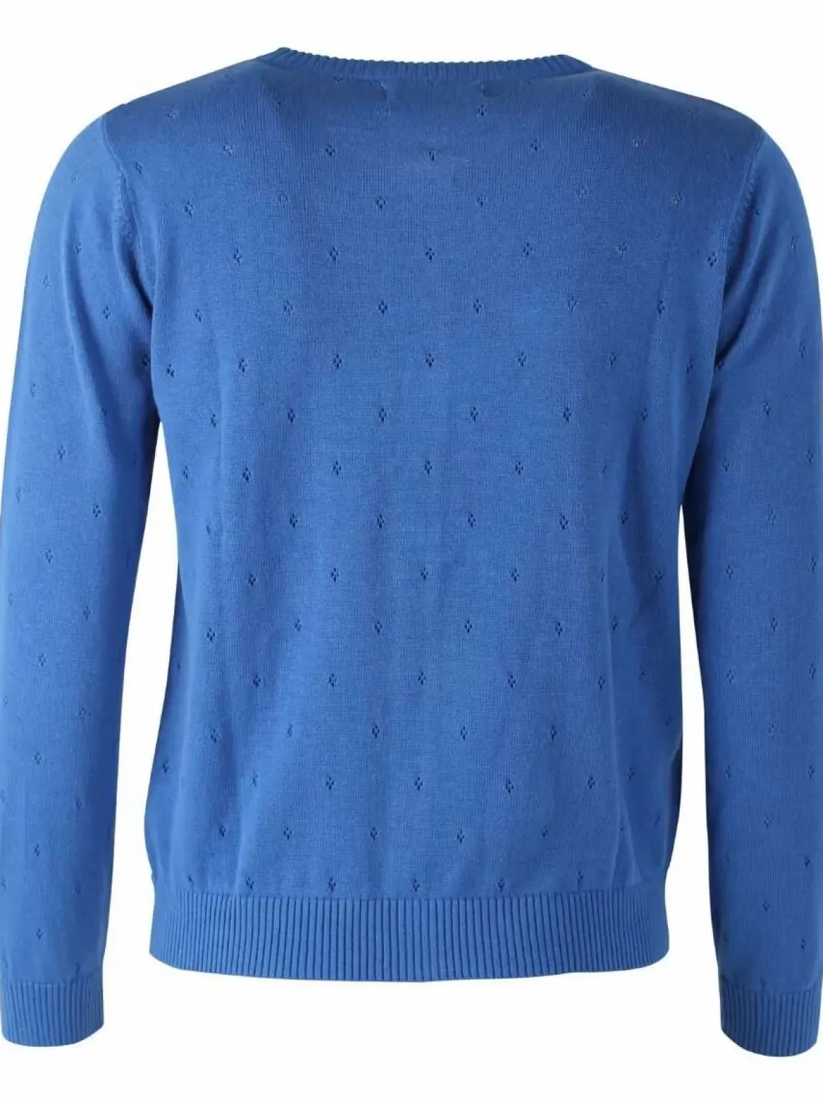 Danefæ Cardigan>Danesaga Hole Knit Cardigan Blue