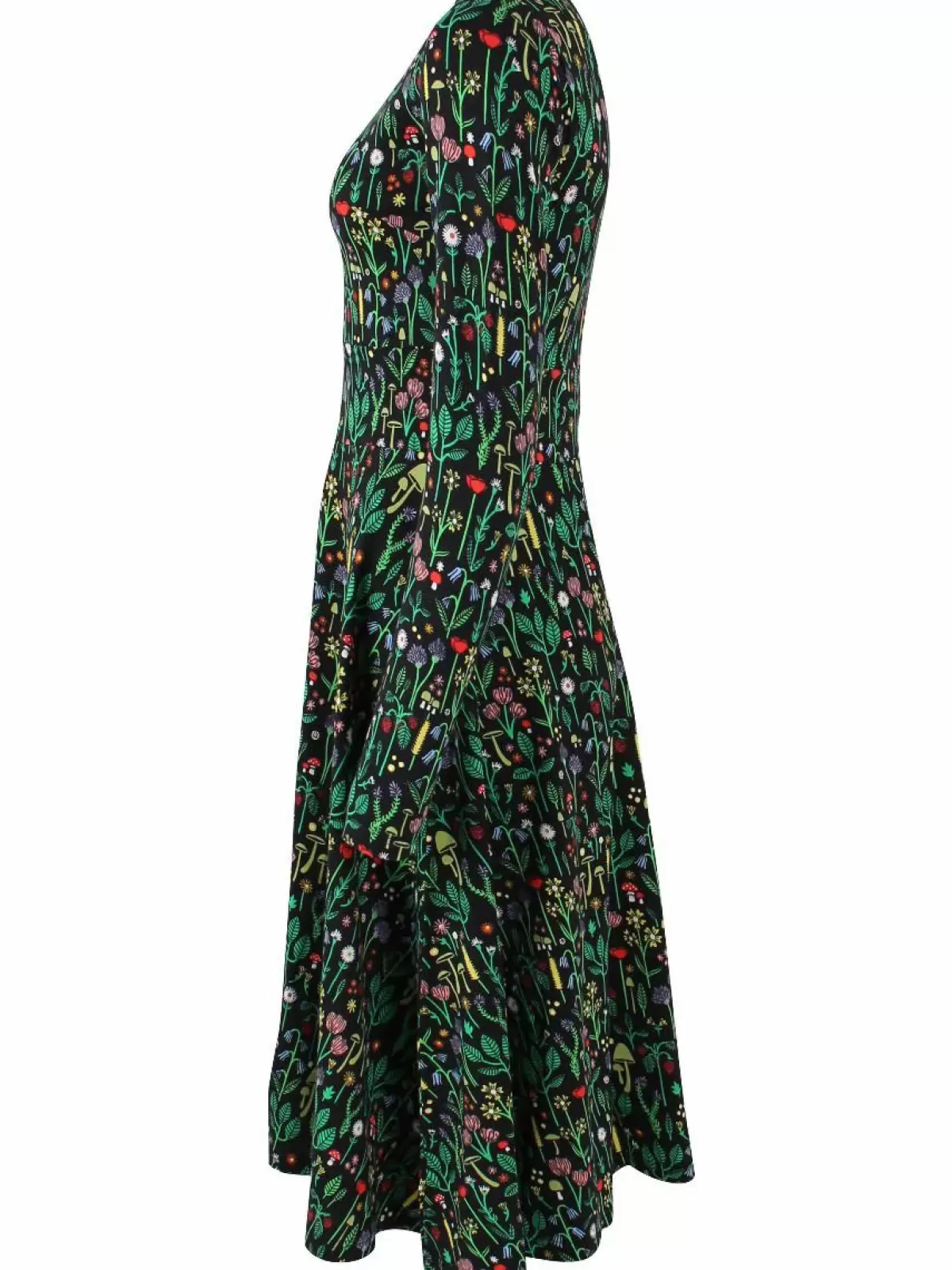 Danefæ Kleider>Danesigrid Cotton Dress Black Botanical