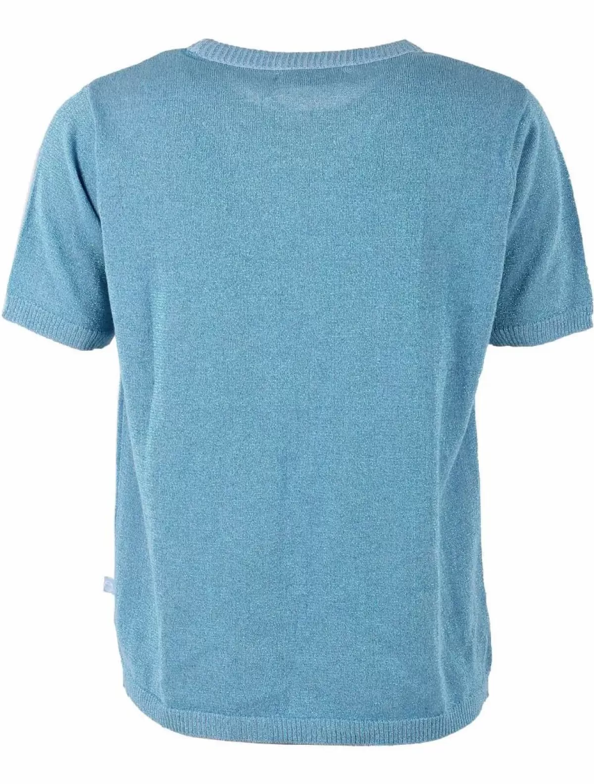 Danefæ Strickwaren>Danesilver Sweater Glitter Tee Light Blue Glitter