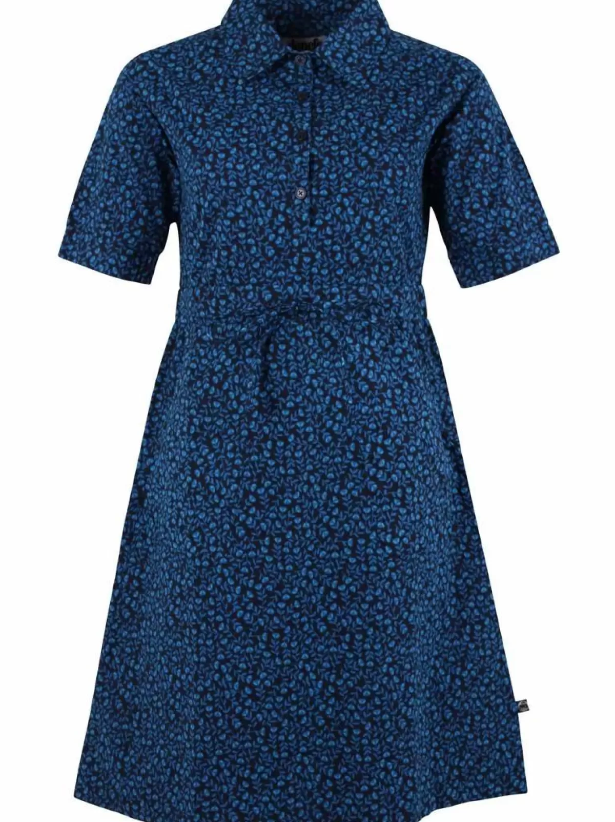 Danefæ Kleider>Danesusanne Poplin Dress Dusty Blue Fleurie