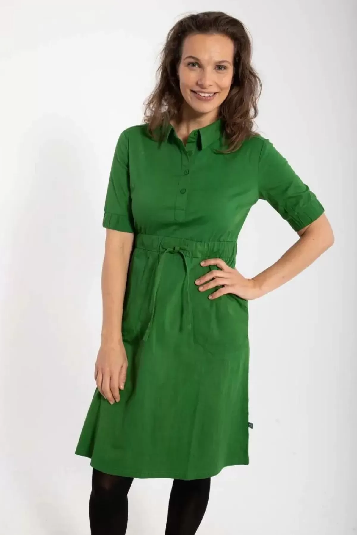 Danefæ Kleider>Danesusanne Poplin Dress Warm Khaki