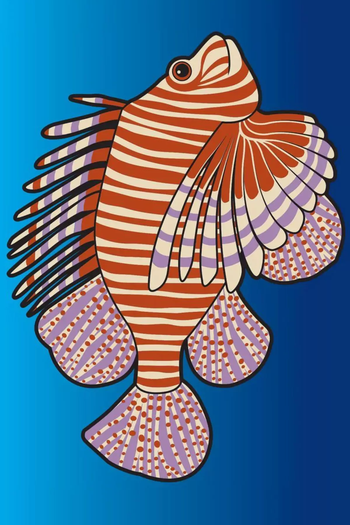 Shop Dyr Postcard Blue Dragefisk Kinder Schreibwaren