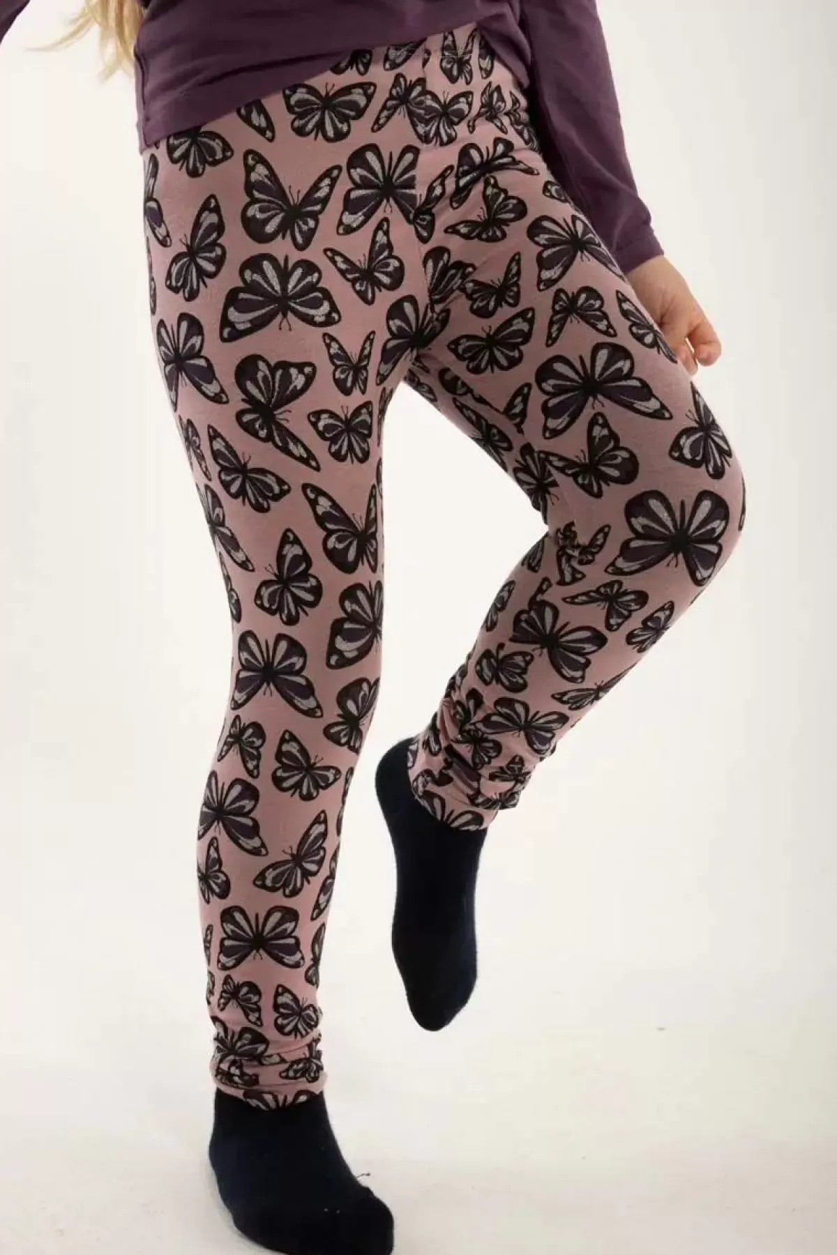 Outlet Dyrcheetah Leggings Vintage Rose Flutter Aop Baby Baby Leggings