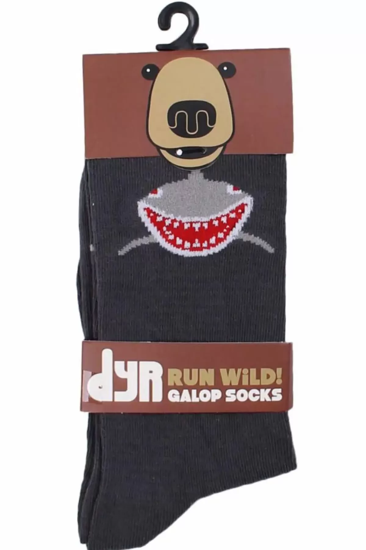 Store Dyrgalop Socks Dark Grey Haj Kinder Socken Und Strumpfe