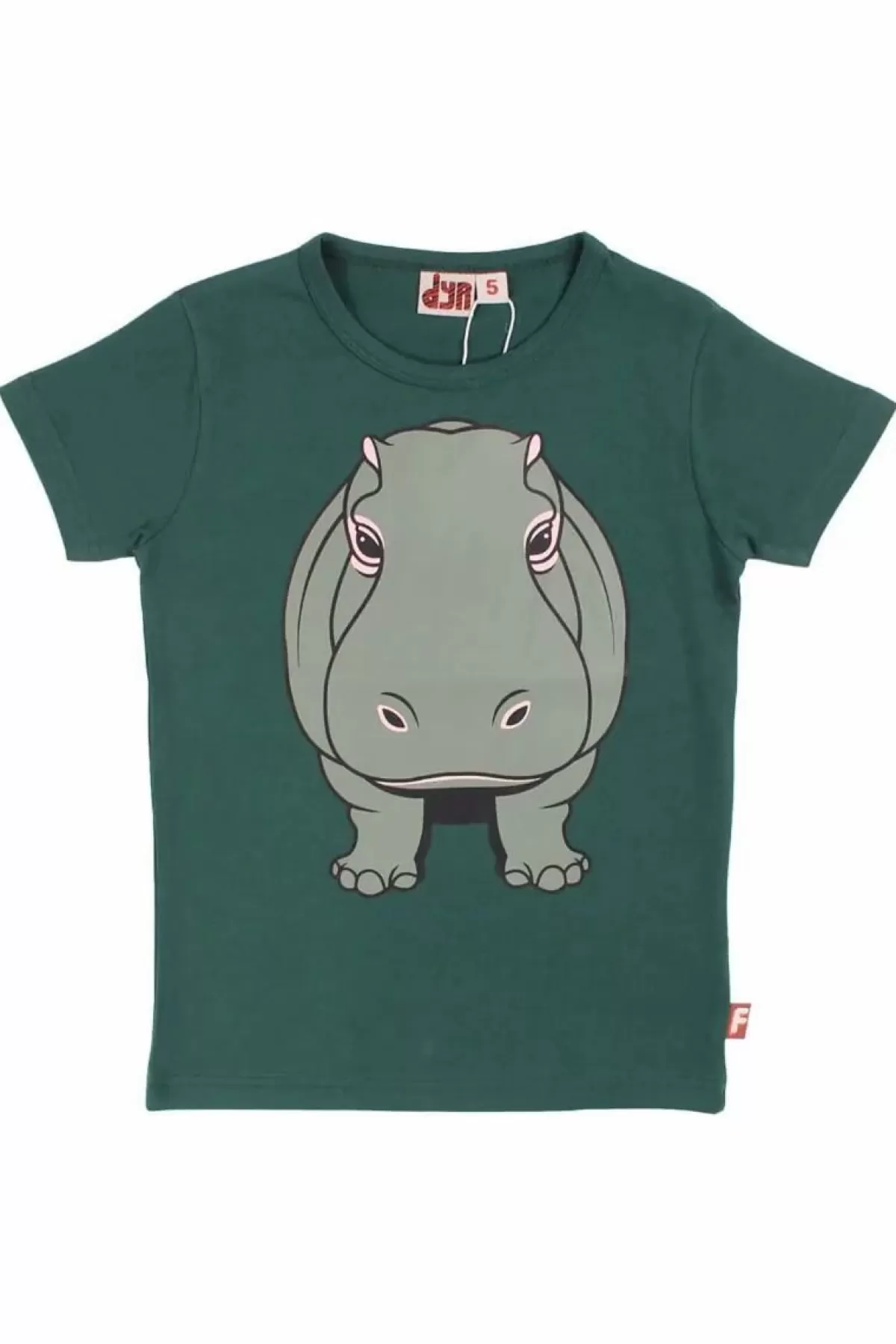 Shop Dyrgrowl T Din Ven Dark Khaki Flodhest Kinder T-Shirts