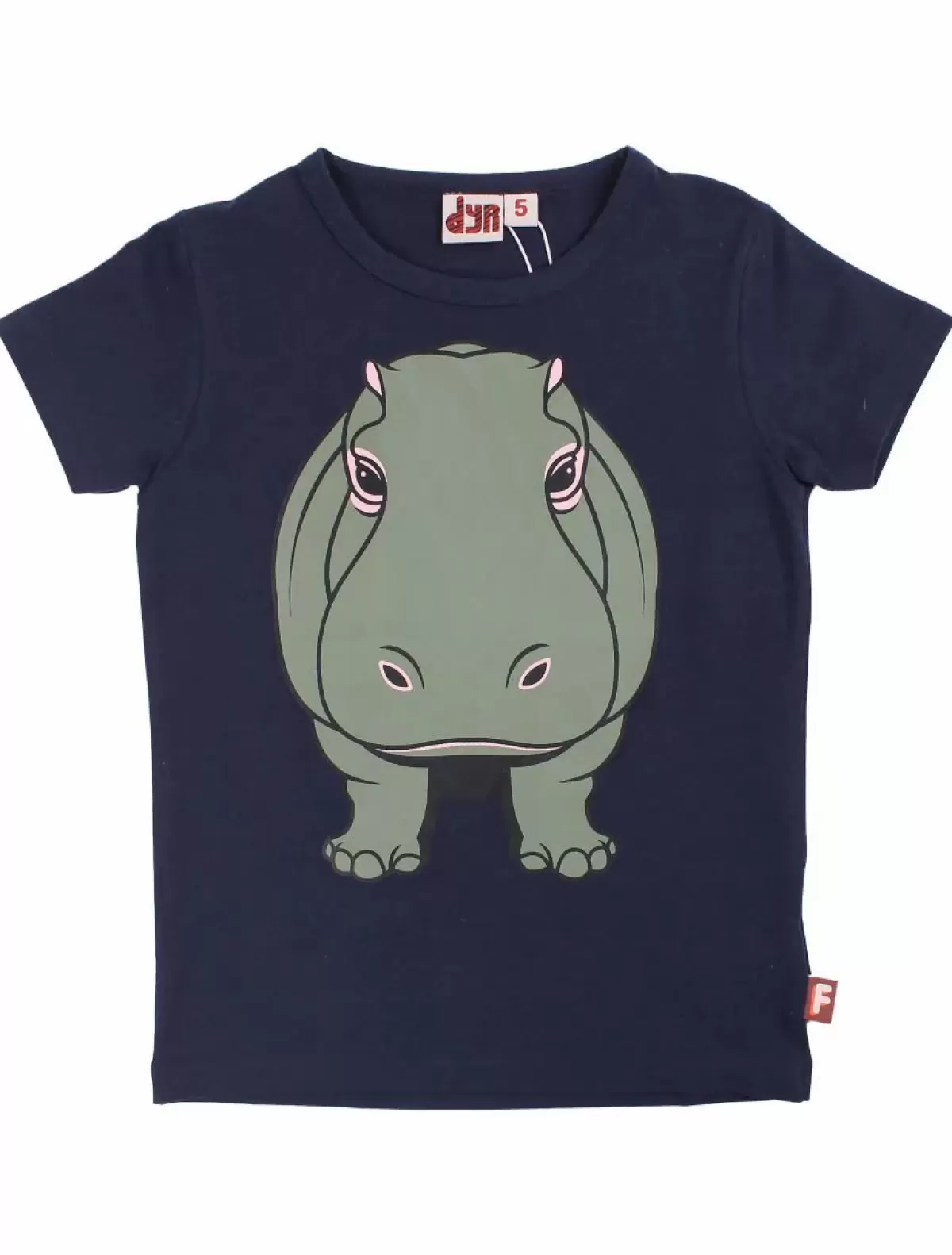 Flash Sale Dyrgrowl T Din Ven Dark Navy Flodhest Kinder T-Shirts