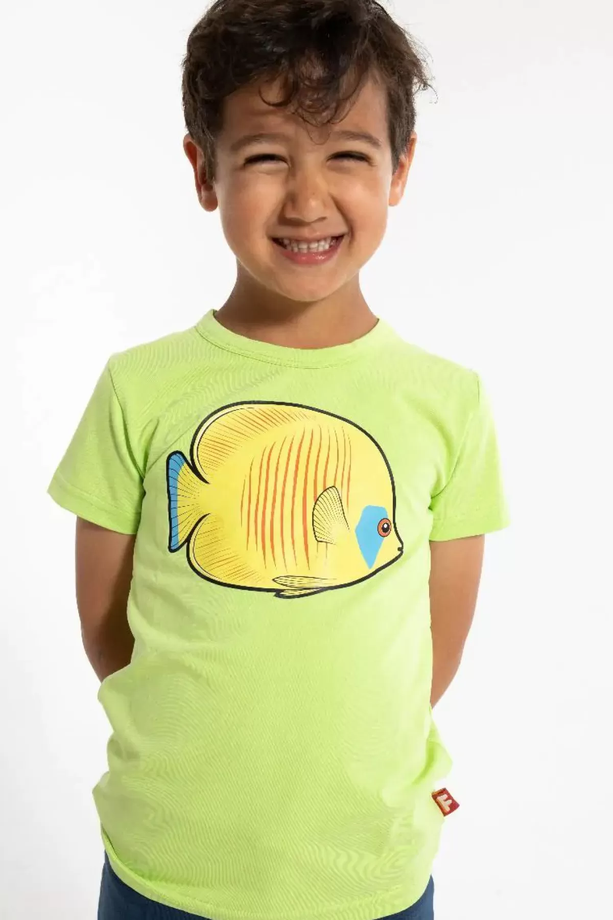Sale Dyrgrowl T Light Lime Fanefisk Kinder T-Shirts